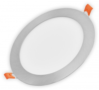 Stříbrné led světlo do podhledu 18W 4000K kruh Satin Nikl 